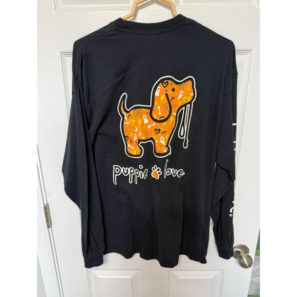 Tops - Puppie Love Dog Long Sleeve T-Shirt Size XL Black Halloween Halloween Theme